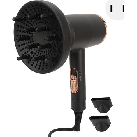 Sèche-cheveux puissant ionique à séchage rapide, température constante, faible rayonnement, prise US 110V (1/5)