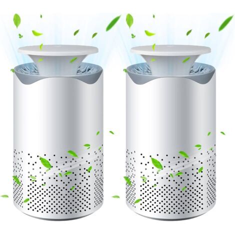BUNTHAUS Lot de 2 purificateurs d'air pour chambre à coucher : petit purificateur d'air H13 pour la maison avec câble USB et veilleuse colorée, filtre à air pour la maison, la poussière, le pollen, le (1/5)