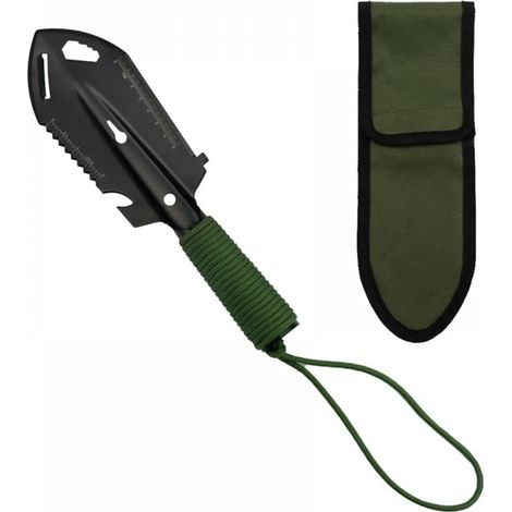 Pelle De Camping - Pelle Multifonction 7 En 1 En Acier Spécial - Pour Survie Randonnée Jardinage - 26,3 X 7,2 Cm - 1 Pièce (1/5)