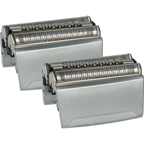 vhbw 2x Ersatz-Scherköpfe kompatibel mit Braun 5090cc (5748 / 5749) Elektrorasierer, Silber
