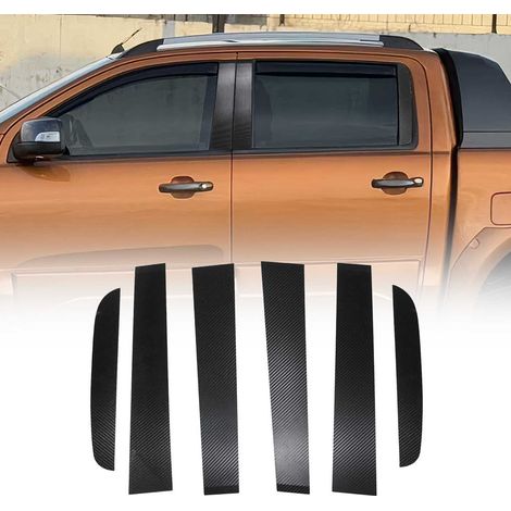 Couverture Garniture de pilier B pour Ford Ranger 2015-21 en feuille de carbone (1/5)
