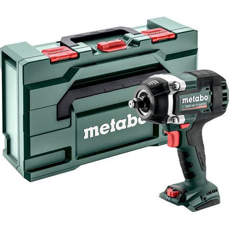 Metabo – Boulonneuse à chocs 18V 800 Nm – Moteur sans balais – Réglage de vitesse variable – Pour boulons robustes – 602403840