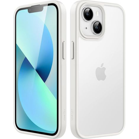 Coque de protection pour iPhone 13 6,1 pouces, translucide mate, protection antichoc de qualité militaire, anti-traces de doigts (1/5)