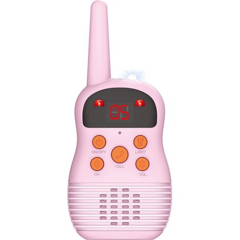 Deux adorables petits bijoux. Talkie-walkie rechargeable USB Type C avec fonction VOX pour jeux d'aventure, randonnée et cyclisme.-AquaForge