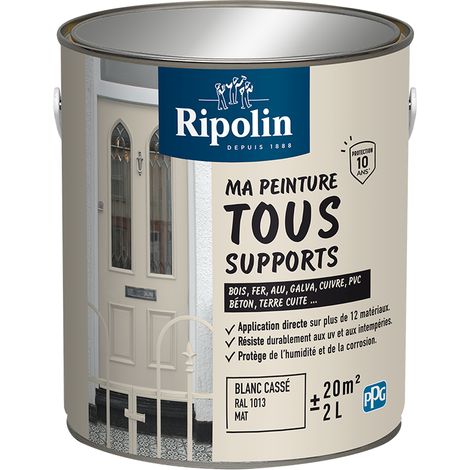 Ma Peinture Tous Supports - Mat - 2L - Blanc Cassé - Ripolin (1/5)