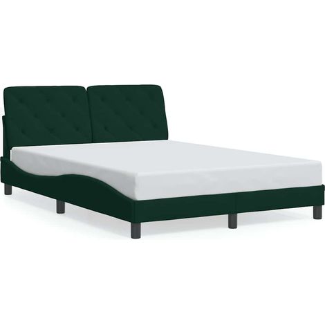 Maison Exclusive - Giroletto senza Materasso Verde Scuro 120x200 cm in Velluto (1/5)