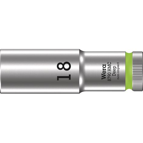 WERA 05004558001 8790 HMC VASO PROFUNDO 1/2'', VERDE CLARO, 18,0 MM (1/5)
