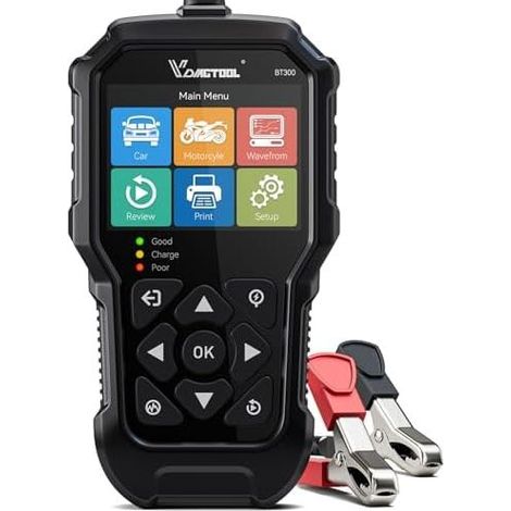6V, 12V BT300 Autobatterietester, 5-3000 CCA Autobatterien, Anlasser und Lichtmaschine, Analysator für das Anlasssystem von Fahrzeugen, LKWs, SUVs, Booten - (1/5)