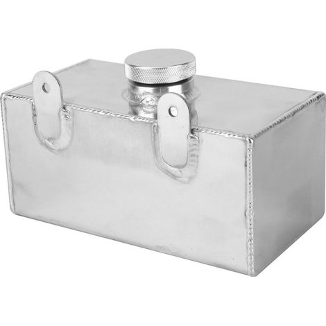 Réservoir de lave-glace en aluminium 2L poli pour intercooler, pièces auto universelles