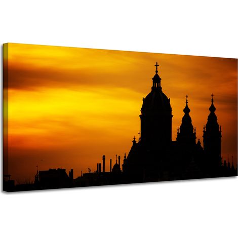 Tableau sur toile Architecture Rome Coucher de soleil 120X60