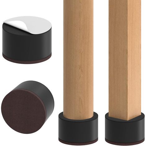 2" Möbelerhöhungen aus Karbonstahl, 2,4" robuste selbstklebende Möbelerhöhungen, fügen Betten, Sofas, Schränken 2" Höhe hinzu, hält 20 lbs, rund