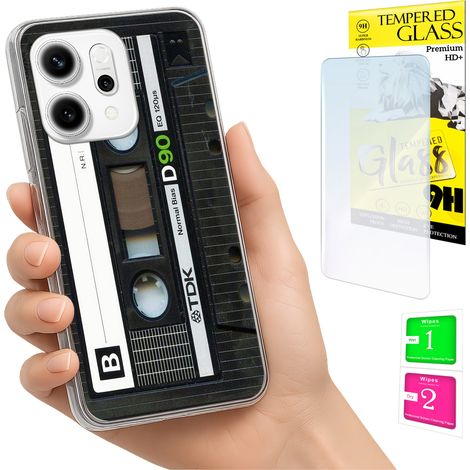 Funda para Oppo Reno 14F / 14 FS 5G con cubierta trasera para foto y cristal 9H. (1/5)