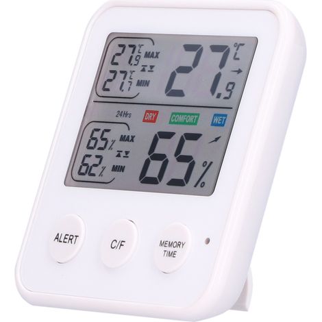 Thermomètre-hygromètre numérique multifonctionnel pour l'intérieur (1/5)