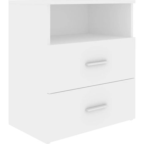 Maison Exclusive - Nachttisch Weiß 50x32x60 cm