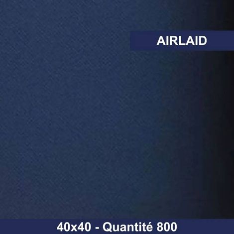 RO.IAL - Serviette de table Bio Airlaid - 40x40 - Bleu foncé - x800 (1/3)