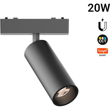 Foco LED Orientable Para Carril Magnético - 20W - 26mm - 24°