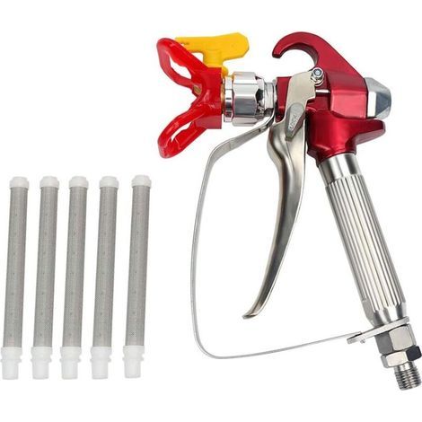 FENOPLASTICABeijiyi – Pistolet à peinture airless haute pression 248 bars – Moteur ergonomique – Aiguille céramique – Filtre anti-colmatage – Pour structures métalliques - XS-818 (1/5)