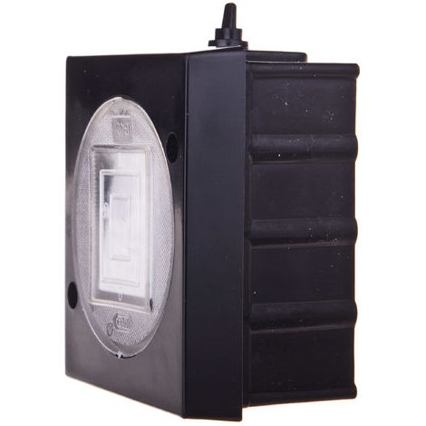 Lambda Einzel-Hermetikschalter IP44 schwarz ŁNH-1LC/25 (1/2)