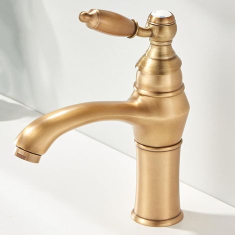Mitigeur pour vasque laiton monotrou pour lavabo sur plan (1/5)