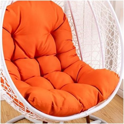 Coussin de balancelle imperméable et épais - Coussin de dossier pour balancelle de jardin uniquement - Coussin anti-salissures, durable et confortable (orange, ) (1/4)