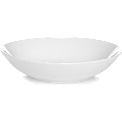 Ovale Salatschüssel 23 cm Weißes Porzellan Felicia Duka (1/5)