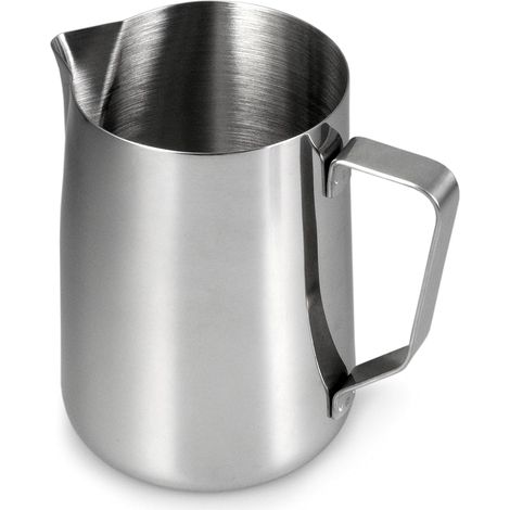 1 Pichet À Lait Inox 900 Ml, Bec Anti-Goutte, Poignée Ergonomique, Pour Machine À Café (1/5)