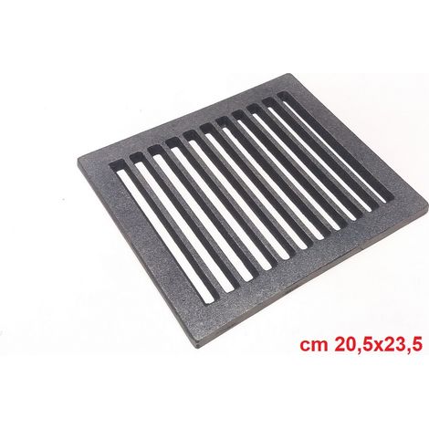 Griglia in ghisa per camino stufa barbecue disponibile in diverse misure misure: 20,5x23,5 cm