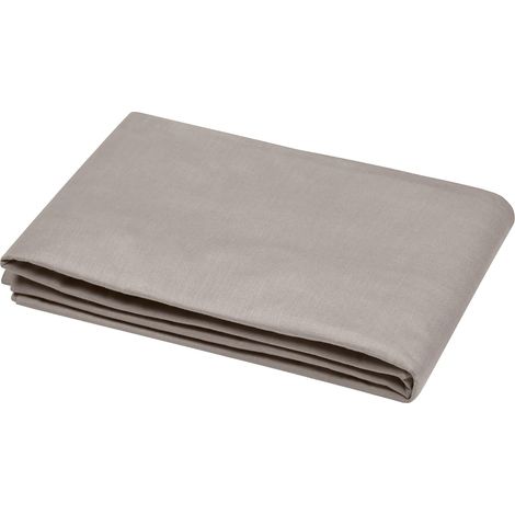 STOF - Housse de Couette -Taille 260x240 cm - 100% Coton certifié Oeko-Tex - Couleur Lin -Modèle Eden - Linge de Lit pour Maison - Idéal lit Double Queen Size ou King Size - 2 Personnes (1/5)