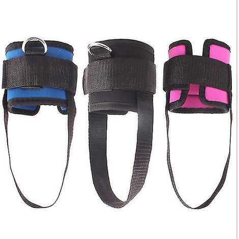 Sangle pour chevilles, sangle de cheville, câble de fixation pour les cuisses et les jambes, poulie, musculation, sangle pour cheville et pied, corde, noir.