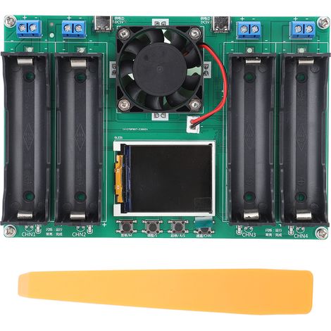 Testeur de capacité de batterie, 4 canaux, charge cyclique automatique, décharge, compteur de résistance interne, DC5V (1/5)