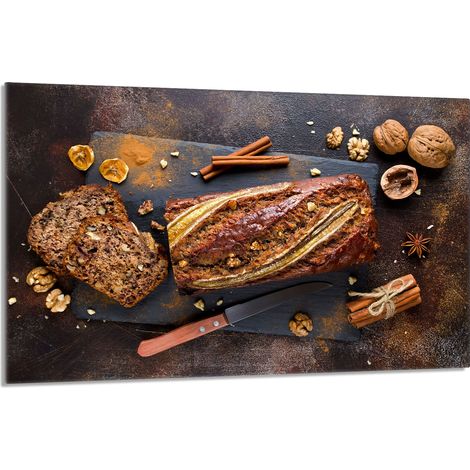 Glasschutzplatte für den Herd 80x52 Brot