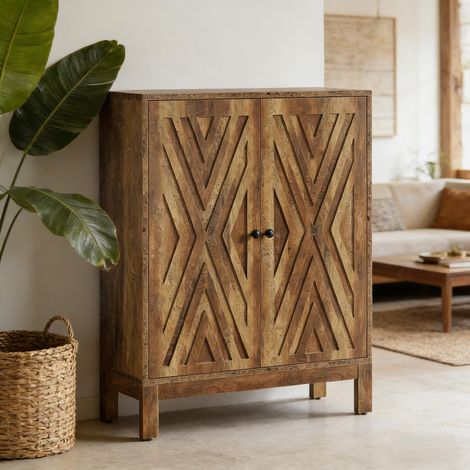 Meuble de rangement industriel compact avec étagère à chaussures 5 niveaux (1/5)