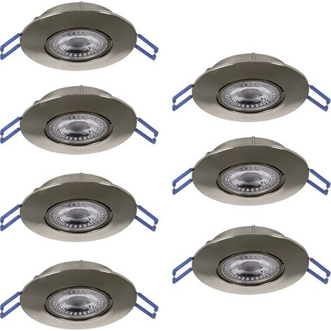 Faretto Incasso Moderno Gedrez Plastiche Grige Trasparente Led 4,9W 3640Lm