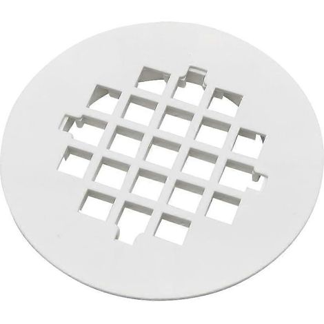 Couvercle de bonde de douche à enclenchement de 10,8 cm de diamètre extérieur, grille de bonde ronde en plastique, facile à installer (1/5)