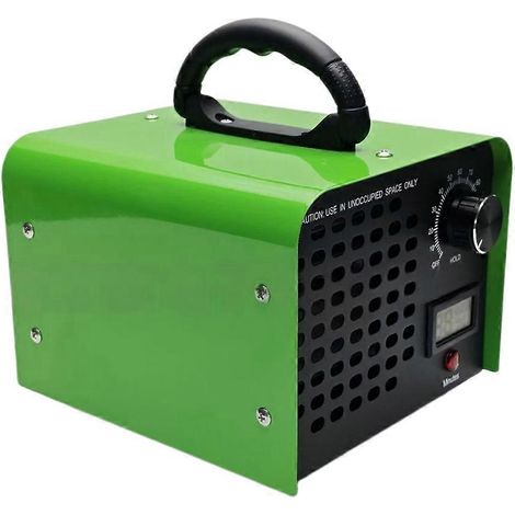 Générateur d'ozone 60 g/h, machine à ozone haute capacité pour usage domestique, commercial, voiture, sous-sol, bureau, élimination des odeurs d'animaux domestiques, prise C UE (1/5)