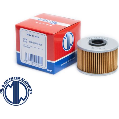 Filtro de aceite MIW HF114 para Honda TRX 420 09-18, TRX 500FA 16-18 (50 unidades).