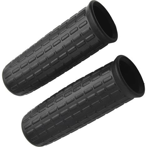 2 Pack Universal Rubber Wheelbarrow Handle Barrow Cart Yard Accessories Replacement Black (122x32mm) (122x30mm) (1/5)