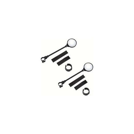 2 Pcs MotRetroviseur Embouts Guidon Rétroviseurs De Guidon Rotatifs À 360 ° Pour Moto Route Montagne, Rétroviseur Pliable Et Réglable (1/5)
