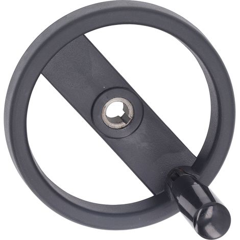 Volant à main 16mm alésage central 160mm diamètre extérieur avec poignée tournante 2 rayons pour tour fraiseuse rectifieuse (1/5)