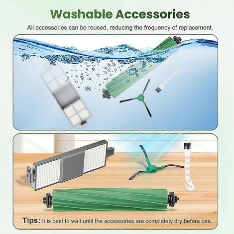 Pièces de rechange pour aspirateur robot iRobot Roomba 205 DustCompactor, kit d'accessoires (1/5)