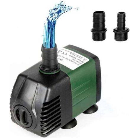 BARKBUSTERS Pompe à eau submersible 25W 1500 L/H avec 2 buse pour aquarium, étang, Cordon 1,5M, fontaines de jardin, système hydroponique (1/4)