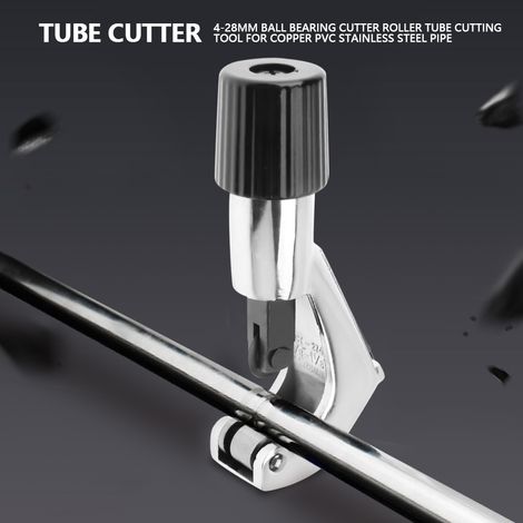 Coupe-tube à roulement à billes 4-28mm pour tuyaux cuivre PVC acier inoxydable outil de découpe (1/5)
