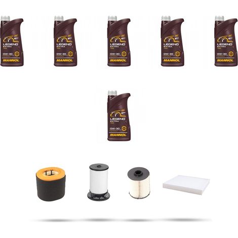 Kit tagliando 4 FILTRI e 6L OLIO compatibile con Fiat Ducato 2.2 D 103kw dal 2021
