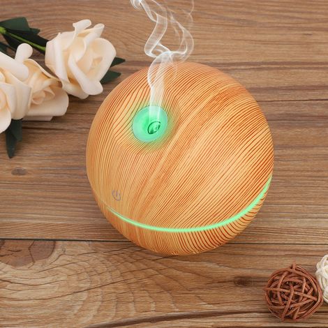 Diffuseur d'huiles essentielles USB rechargeable avec LED colorée et purification d'air (1/5)