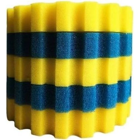 Mousses filtrantes CPF-10000 pour filtre de bassin – Mousse filtrante biologique, éponge filtrante de remplacement, double densité avec 3 éponges fines jaunes et 2 éponges grossières bleues ( (1/5)
