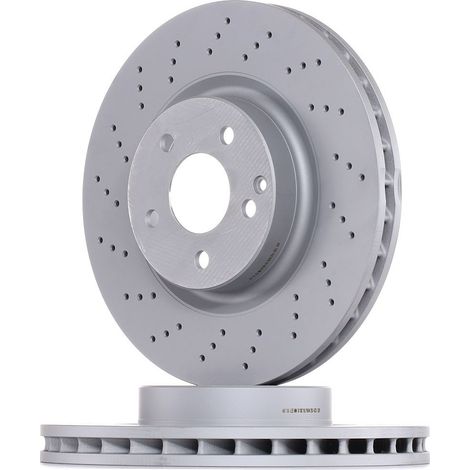 Lot de 2 Disques de frein ATE 24.0132-0153.1 MERCEDES-BENZ 230 421 05 12 (1/2)