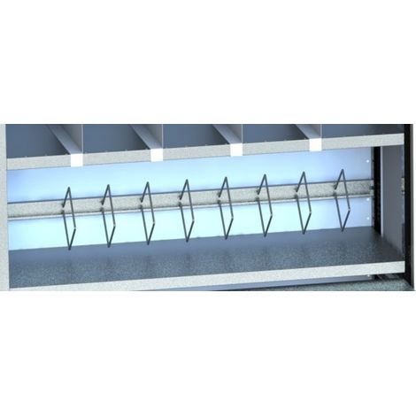 PROVOST - Serre-livres métallique pour rayonnage - Fil acier 5 mm