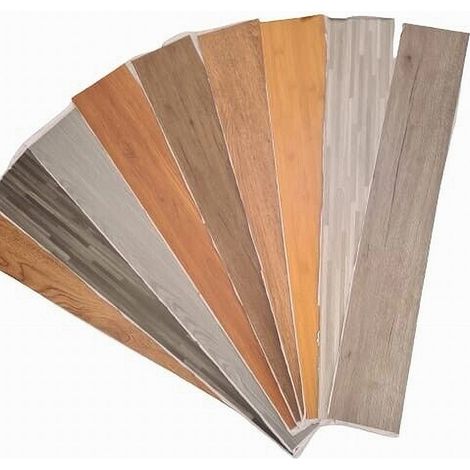 TrAdE Shop Traesio - Kit 36 Pz Pavimento Pvc Adesivo Laminato Parquet Doghe Listoni Vari Colori 5 Mq - (1/5)