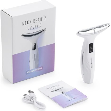 Nouvel appareil de beauté pour le cou (2025), masseur à microcourant EMS pour le visage et le cou, éclairage facial, appareil de soin de la peau. (1/5)
