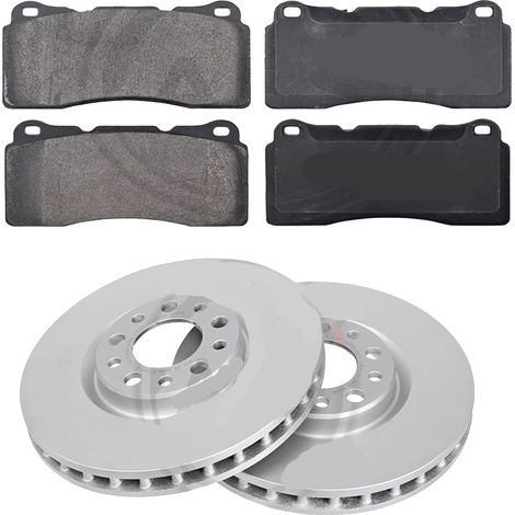 KIT FRENI ANTERIORI compatibile con Alfa Romeo BRERA - DISCHI + PASTIGLIE OEM: FDB1794,FDB1663 / DDF1449 , DDF1453 /SOSTITUZIONE DIRETTA/BASSA POLVERE/SILENZIOSO